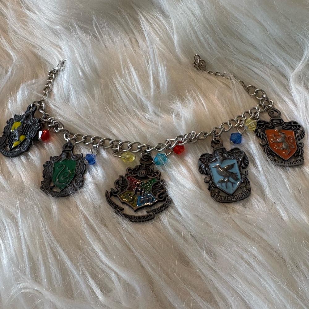 Harry Potter Hogwarts House Charm Bracelet in Multicolor - Picture 2 of 9